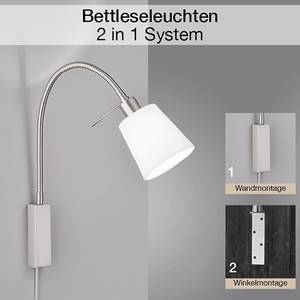 Wandlamp Wolke III textielmix/ijzer - 1 lichtbron