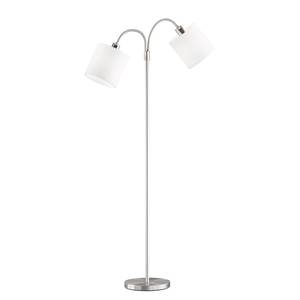 Lampada da terra Cozy Tessuto misto / Ferro - 2 punti luce - Bianco