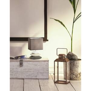 Lampada da tavolo Liner II Ceramica / Tessuto misto - 1 punto luce