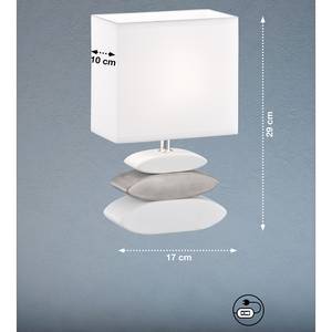 Lampe Liner II Tissu mélangé / Céramique - 1 ampoule
