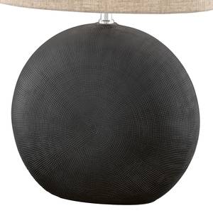 Lampada da tavolo Foro II Lino / Ceramica - 1 punto luce