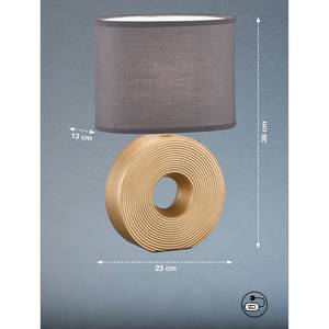 Lampe Eye VI Tissu mélangé / Céramique - 1 ampoule