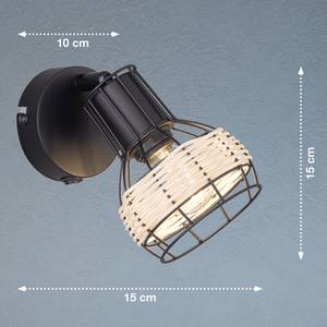 Wandlamp Straw ijzer - 1 lichtbron