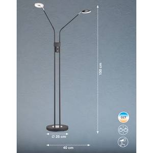 Lampadaire Dent II Fer - 2 ampoules