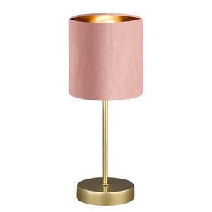 Lampe Aura Velours / Fer - 1 ampoule - Rose