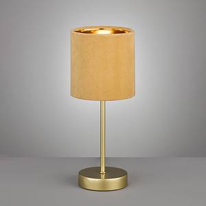 Lampe Aura Velours / Fer - 1 ampoule - Jaune