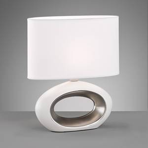 Lampe Coba I Tissu mélangé / Céramique - 1 ampoule