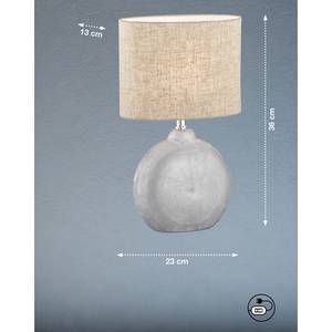 Lampe Foro IV Lin / Céramique - 1 ampoule