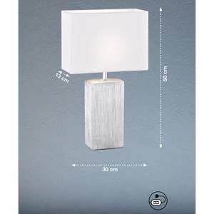 Tafellamp Flens I textielmix/keramiek - 1 lichtbron