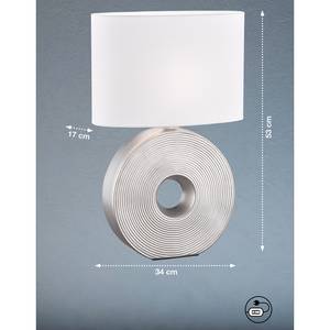 Lampe Eye II Tissu mélangé / Céramique - 1 ampoule