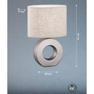 Lampada da tavolo Ponti I Lino / Ceramica - 1 punto luce