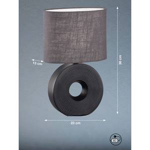 Lampe Eye VII Tissu mélangé / Céramique - 1 ampoule