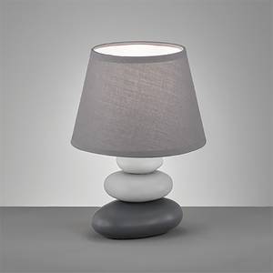 Lampe Pibe II Tissu mélangé / Céramique - 1 ampoule