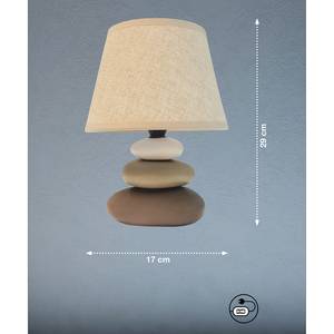 Lampe Pibe IV Lin / Céramique - 1 ampoule