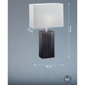 Lampe Flens III Tissu mélangé / Céramique - 1 ampoule