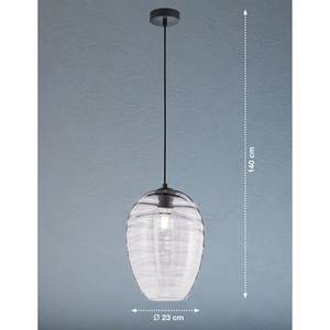 Hanglamp Gordes II glas/ijzer - 1 lichtbron