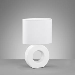 Lampe Ponti III Tissu mélangé / Céramique - 1 ampoule