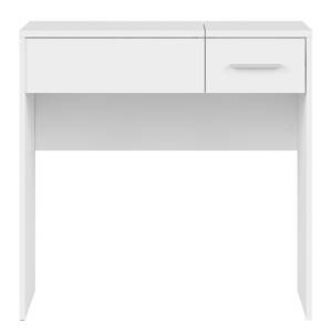 Toeletta Wicki Bianco - Materiale a base lignea - Vetro - 80 x 80 x 40 cm