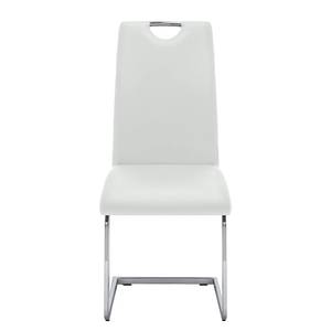 Chaise cantilever Pasala Blanc - Lot de 4