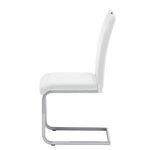 Chaise cantilever Pasala Blanc - Lot de 4