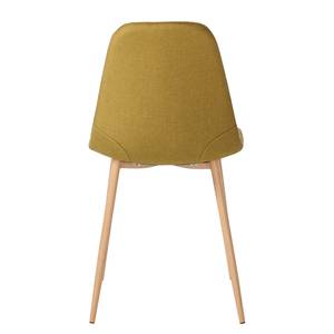 Chaise capitonnée Iskmo III Jaune curry - Lot de 4