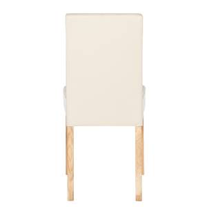 Gestoffeerde stoel Nella I (2-delige set) - kunstleer - Beige - 4-delige set