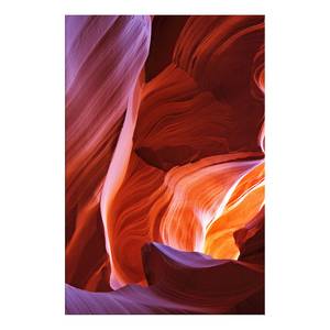 Wandbild Canyon Holzwerkstoff & Leinen - Mehrfarbig