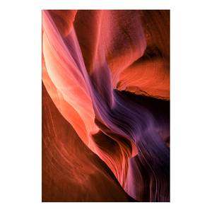 Quadro Inside the Canyon Materiali a base di legno e lino - Multicolore