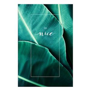 Tableau déco Be Nice Bois manufacturé et toile - Vert