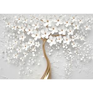 Fototapete Magic Magnolia Vlies - Mehrfarbig - 300 x 210 cm