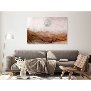 Afbeelding Space of Distant Matter verwerkt hout & linnen - bruin - 90 x 60 cm