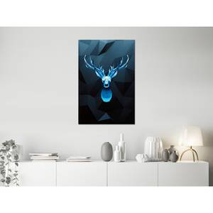 Quadro Ice Deer Materiali a base legno e lino - Marrone