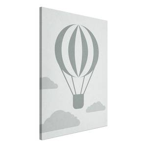 Tableau déco Balloon Travel Bois manufacturé et toile - Gris