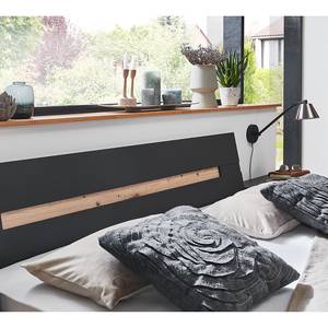 Bedframe Gibraltar II Eikenhoutlook Artisan/Antracietkleurig - 180 x 200cm