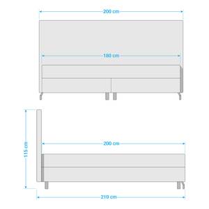 Boxspringbett Halmstad II 180 x 200cm