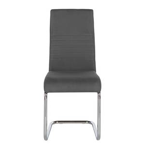 Chaise cantilever Claras Gris - Lot de 4