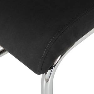 Chaise cantilever Claras Noir - Lot de 4