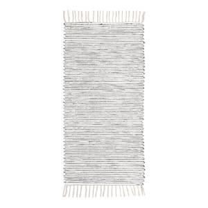 Tapis Milo Line Coton - Noir - 60 x 120 cm