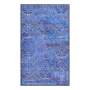 Badmat Louis polyester - Blauw - 60 x 100 cm