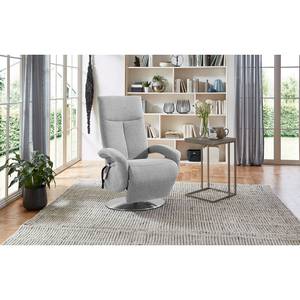 Fauteuil relax Leesburg Tissu Amra: Argent - Fonction relaxation - Avec aide au redressement - Réglage électrique : 2 moteurs avec câble