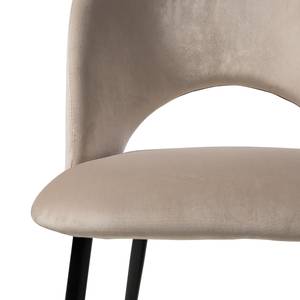 Gestoffeerde stoel Salome Crème - 2-delige set