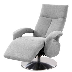 Fauteuil relax Leesburg Tissu Amra: Argent - Fonction relaxation - Sans aide au redressement - Réglage manuel