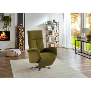 Fauteuil relax Nesebar II Tissu Olea: Vert olive - Fonction relaxation - Sans aide au redressement - Réglage manuel