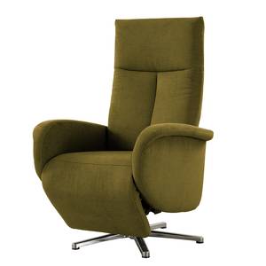 Fauteuil relax Nesebar II Tissu Olea: Vert olive - Fonction relaxation - Sans aide au redressement - Réglage manuel