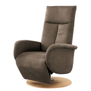 Fauteuil relax Nesebar I Microfibre Flavie: Cappuccino - Fonction relaxation - Sans aide au redressement - Réglage manuel