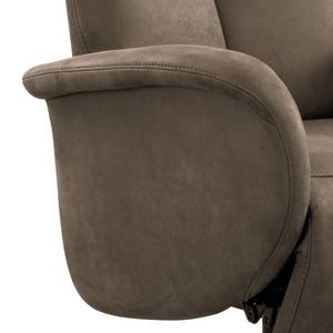 Relaxfauteuil Nesebar I Microvezel Flavie: Cappuccino - Relaxfunctie - Zonder opstahulp - Handmatig verstelling