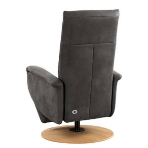 Fauteuil relax Nesebar I Microfibre Flavie: Gris - Fonction relaxation - Sans aide au redressement - Réglage électrique : 2 moteurs avec batterie