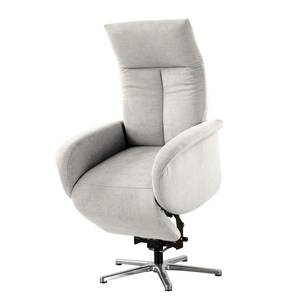 Fauteuil relax Nesebar II Tissu Olea: Argenté - Fonction relaxation - Avec aide au redressement - Réglage électrique : 2 moteurs avec batterie