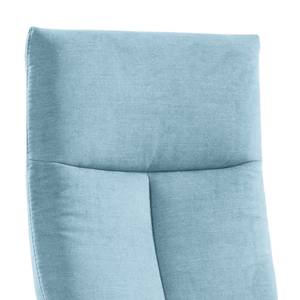 Fauteuil relax Nesebar II Tissu Olea: Bleu clair - Fonction relaxation - Avec aide au redressement - Réglage électrique : 2 moteurs avec batterie