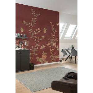 Vlies-fotobehang Chinoiserie vlies - rood/groen